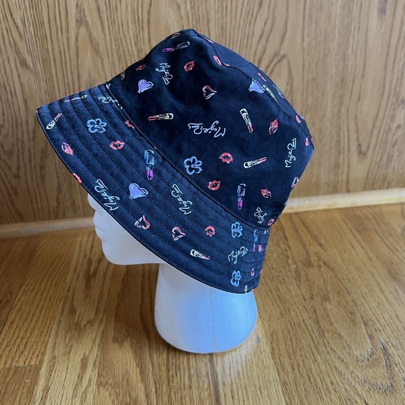 Maje Printed Cotton‎ Bob Bucket Hat Heart & Ki Womens Retro Heart Lipstick Lips main image 8